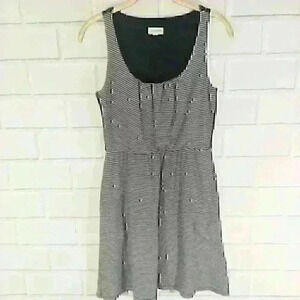 Maison Jules Navy/Gray Knit Sleeveless Dress